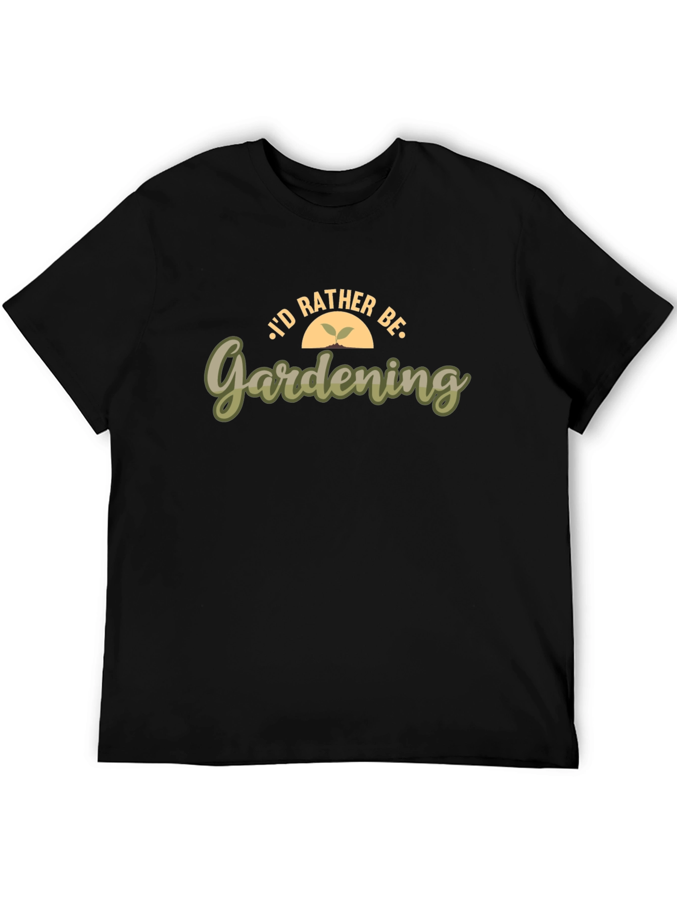 Gardening Enthusiast T-Shirt - Black