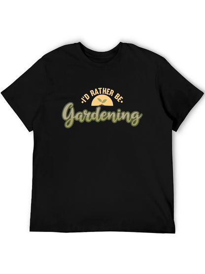 Gardening Enthusiast T-Shirt - Black