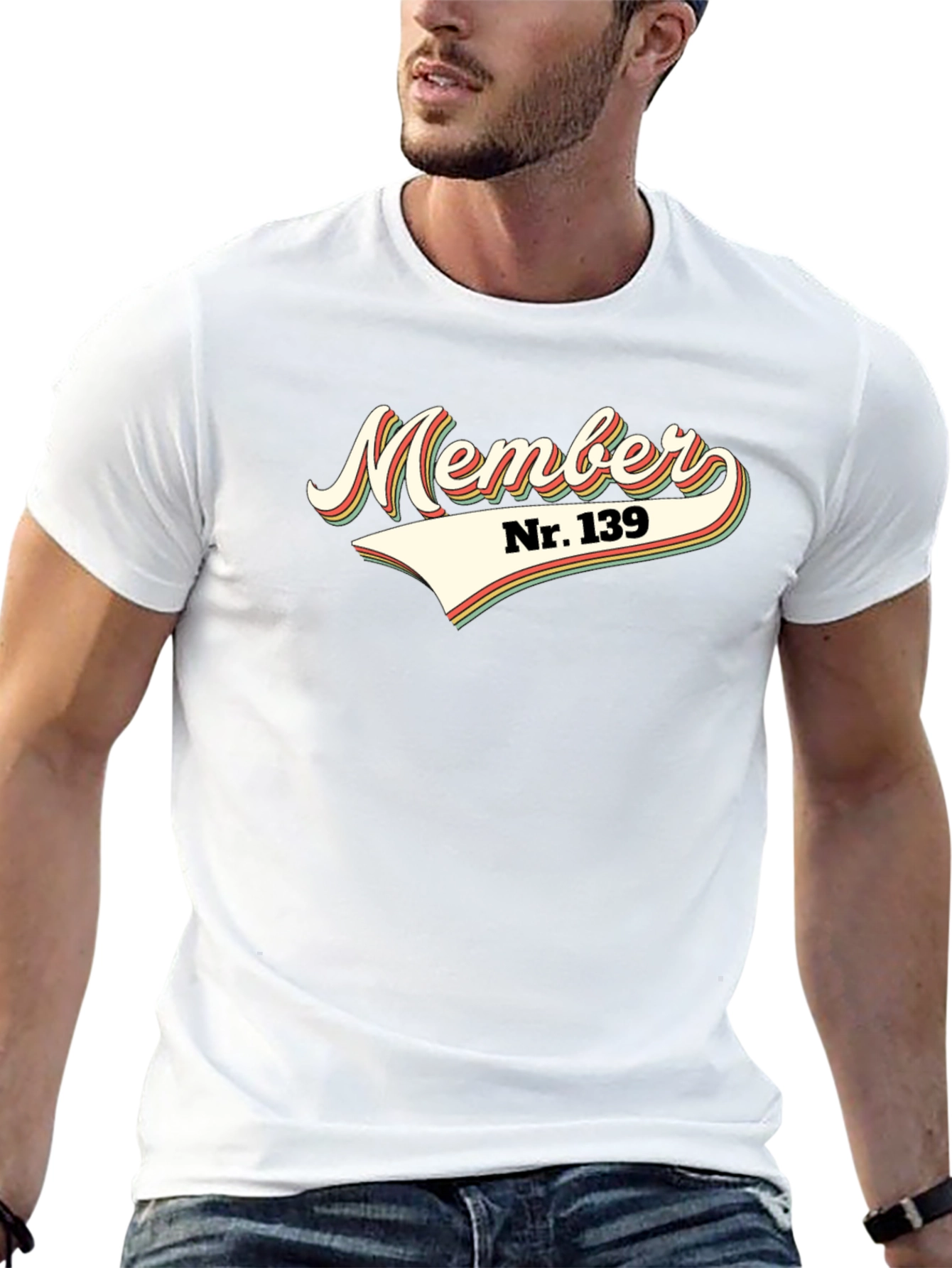 Retro Member Nr. 139 Graphic Tee - Black