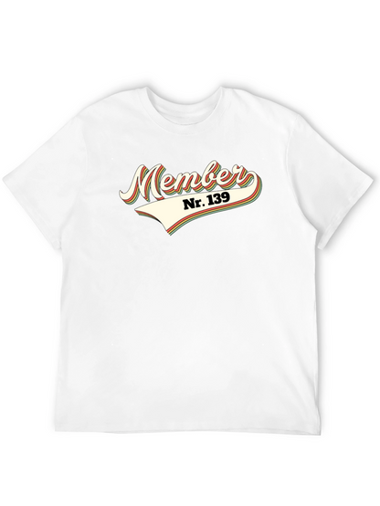 Retro Member Nr. 139 Graphic Tee - Black