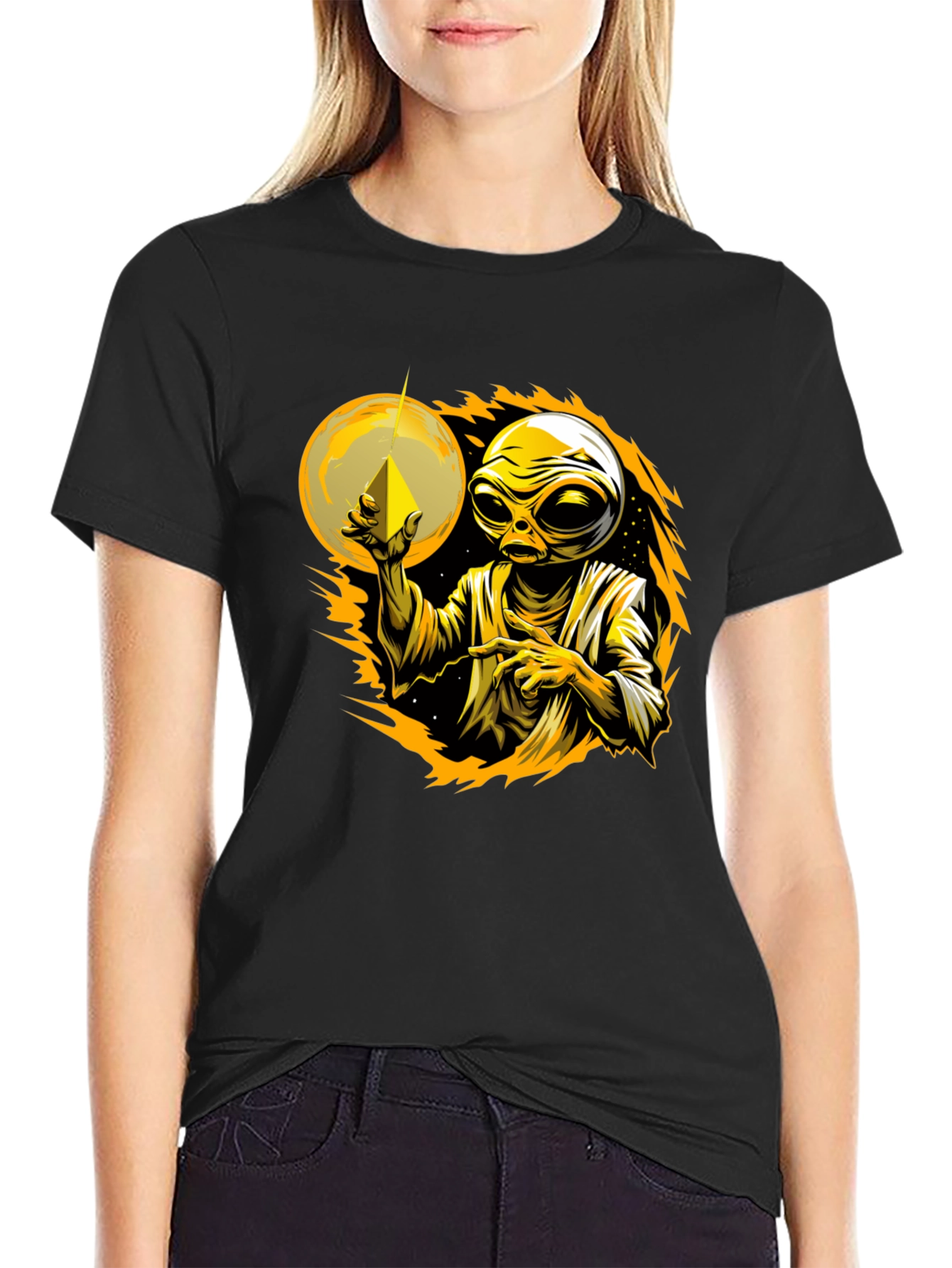 Alien Graphic Tee - Cosmic Design