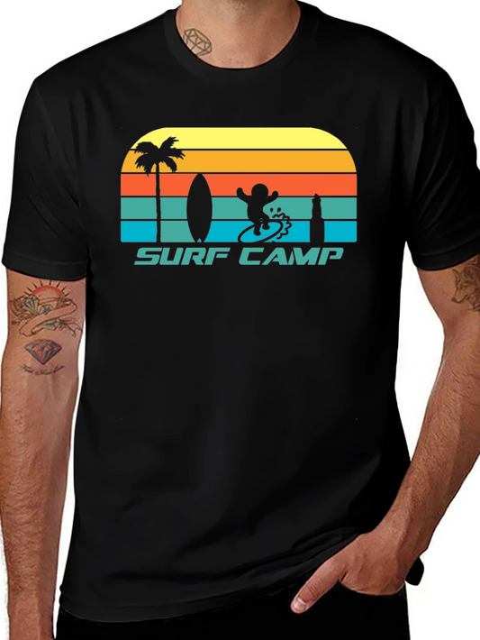 Surf Camp Graphic Tee - Retro Style