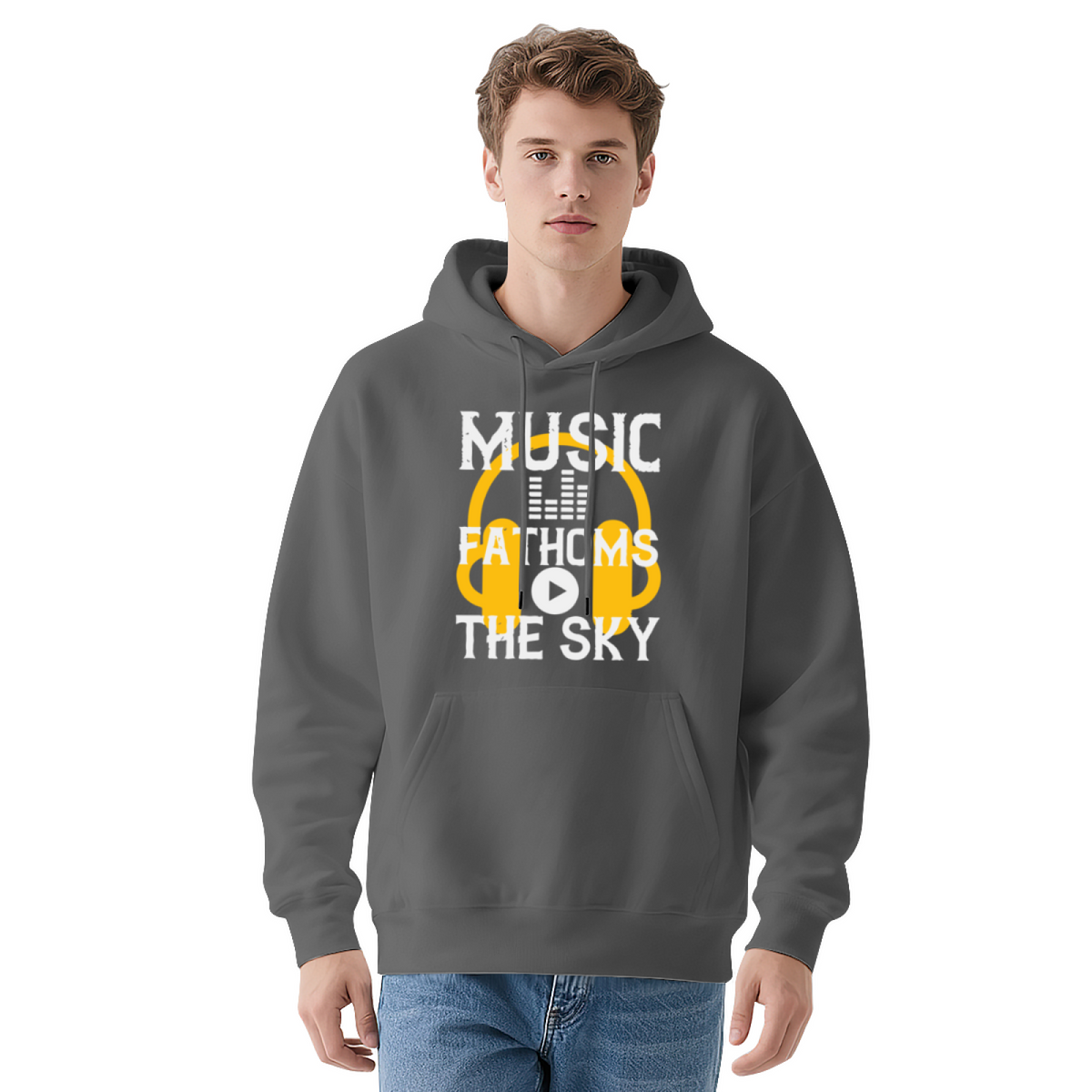 Music Fathoms The Sky Headphone Hoodie