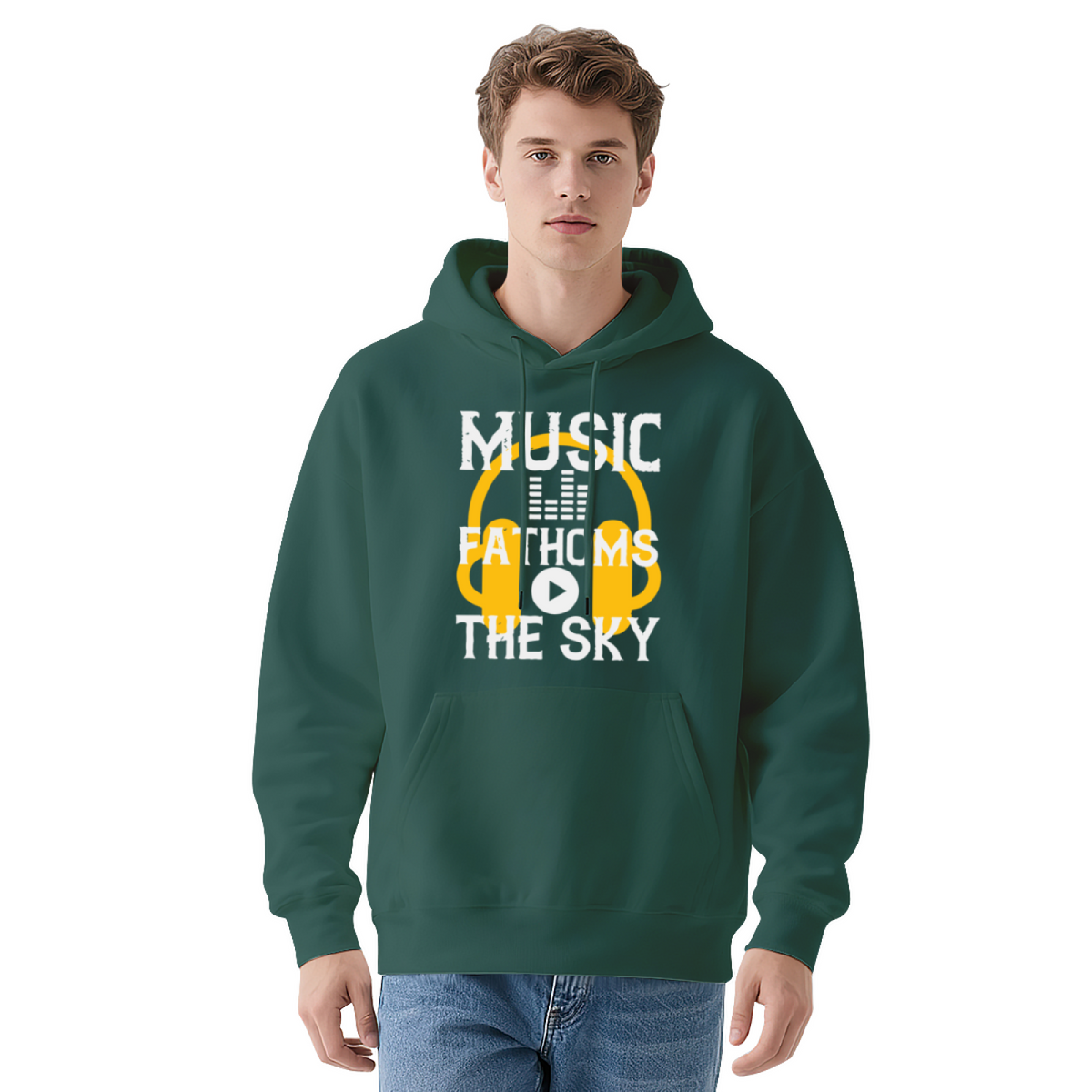 Music Fathoms The Sky Headphone Hoodie
