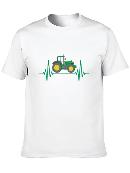 Tractor Heartbeat Graphic T-Shirt
