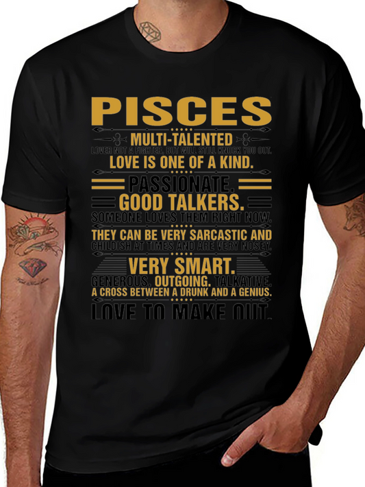 Pisces Zodiac Sign T-Shirt - Multi-Talented Tee