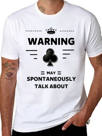 Warning May Spontaneously Talk About Clubs T-Shirt