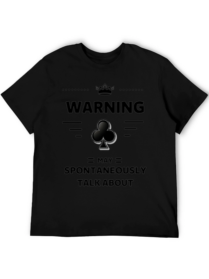 Warning May Spontaneously Talk About Clubs T-Shirt