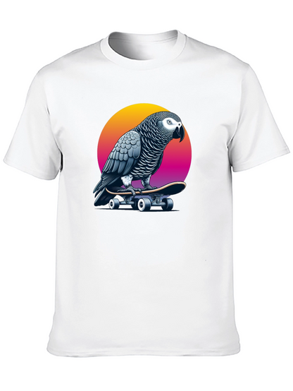 Parrot Skateboard T-Shirt - Unique Graphic Tee