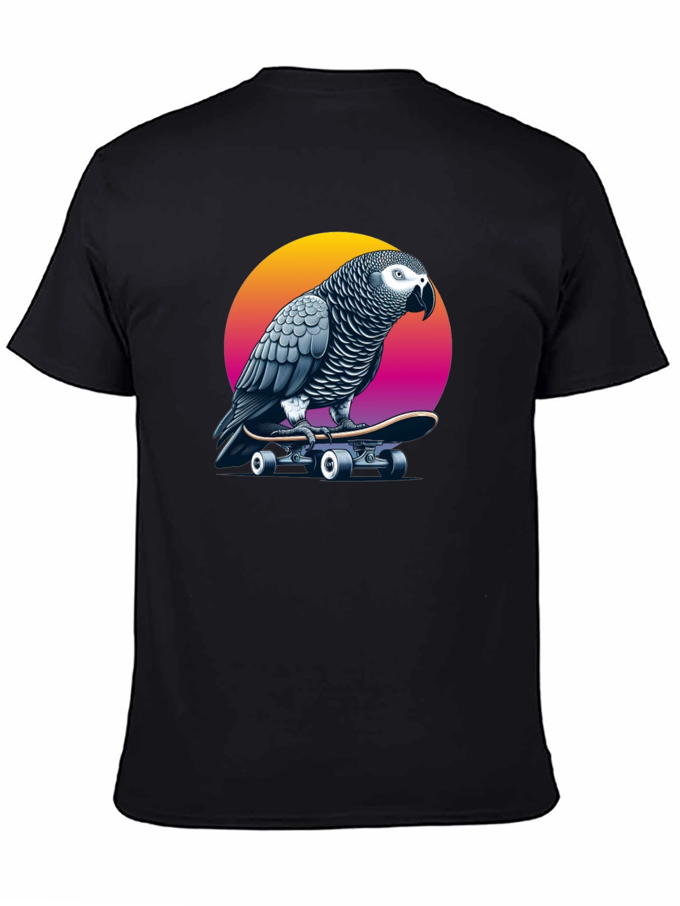 Parrot Skateboard T-Shirt - Unique Graphic Tee