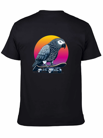 Parrot Skateboard T-Shirt - Unique Graphic Tee