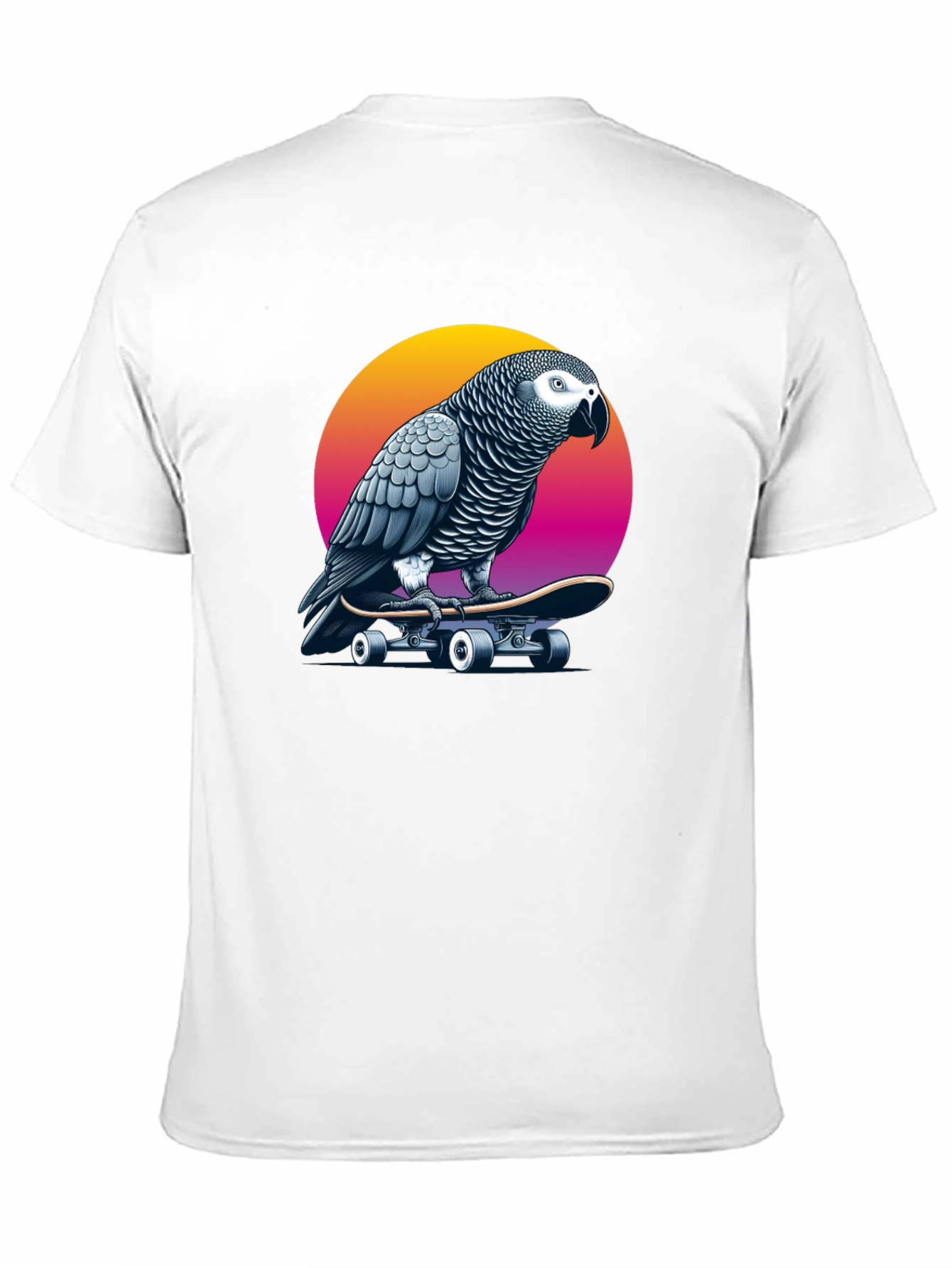 Parrot Skateboard T-Shirt - Unique Graphic Tee