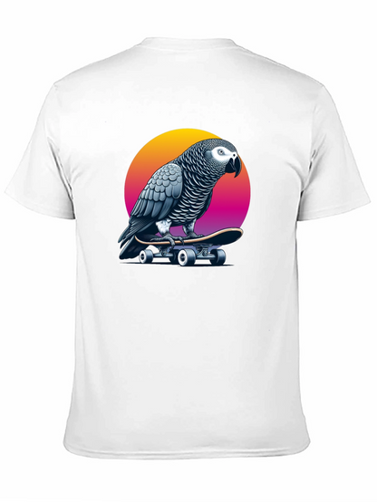 Parrot Skateboard T-Shirt - Unique Graphic Tee