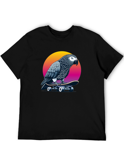 Parrot Skateboard T-Shirt - Unique Graphic Tee