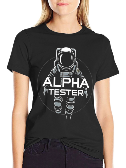 Alpha Tester Astronaut Graphic T-Shirt