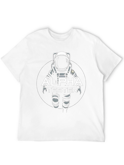 Alpha Tester Astronaut Graphic T-Shirt