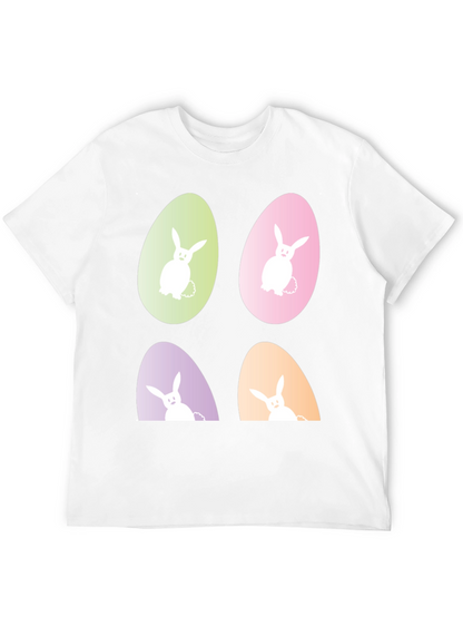 Easter Bunny Egg Graphic Tee - Fun Holiday Apparel