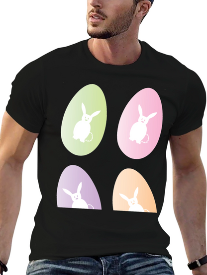 Easter Bunny Egg Graphic Tee - Fun Holiday Apparel