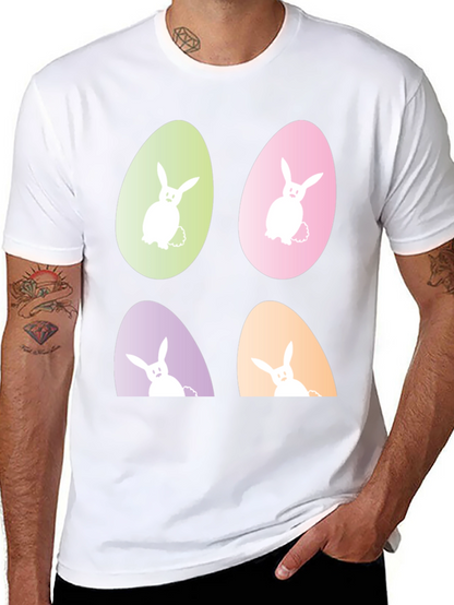 Easter Bunny Egg Graphic Tee - Fun Holiday Apparel