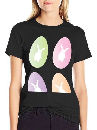Easter Bunny Egg Graphic Tee - Fun Holiday Apparel