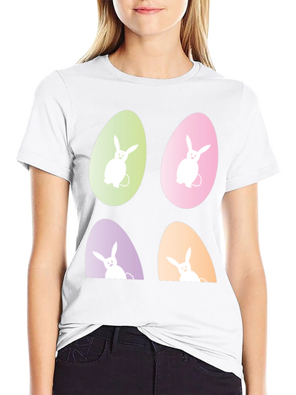 Easter Bunny Egg Graphic Tee - Fun Holiday Apparel