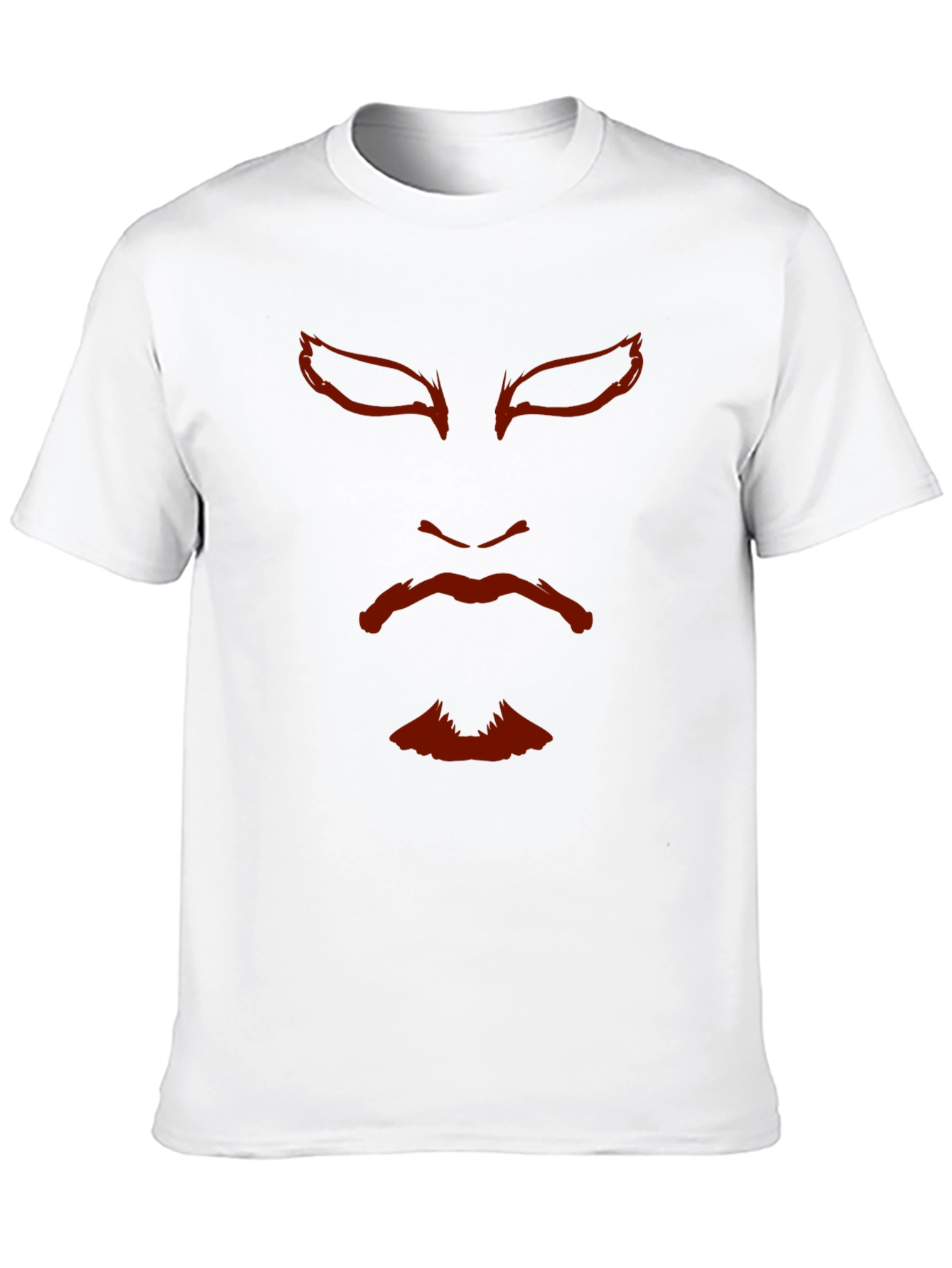 Samurai Mask Graphic Tee - Black Cotton T-Shirt