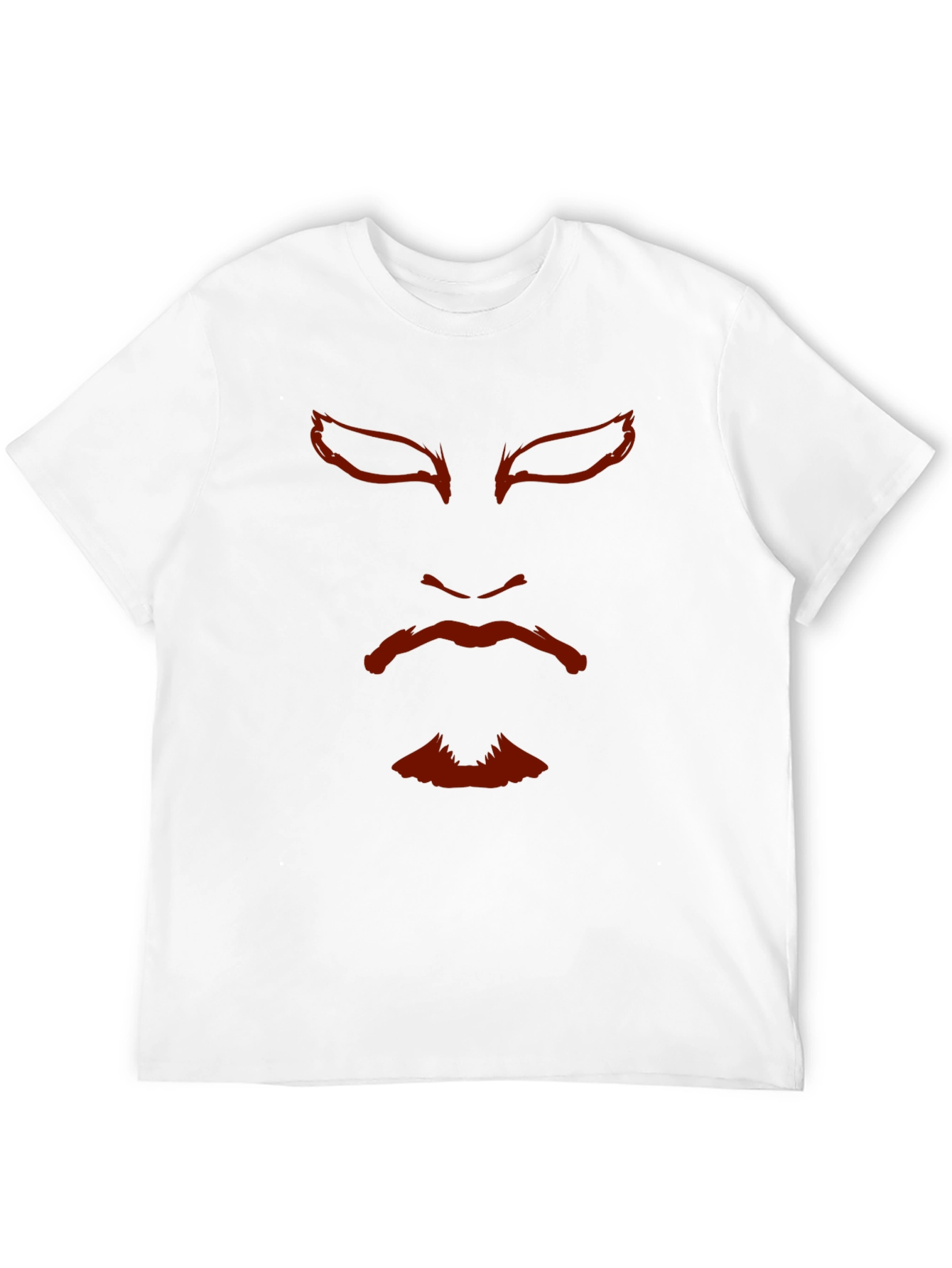 Samurai Mask Graphic Tee - Black Cotton T-Shirt