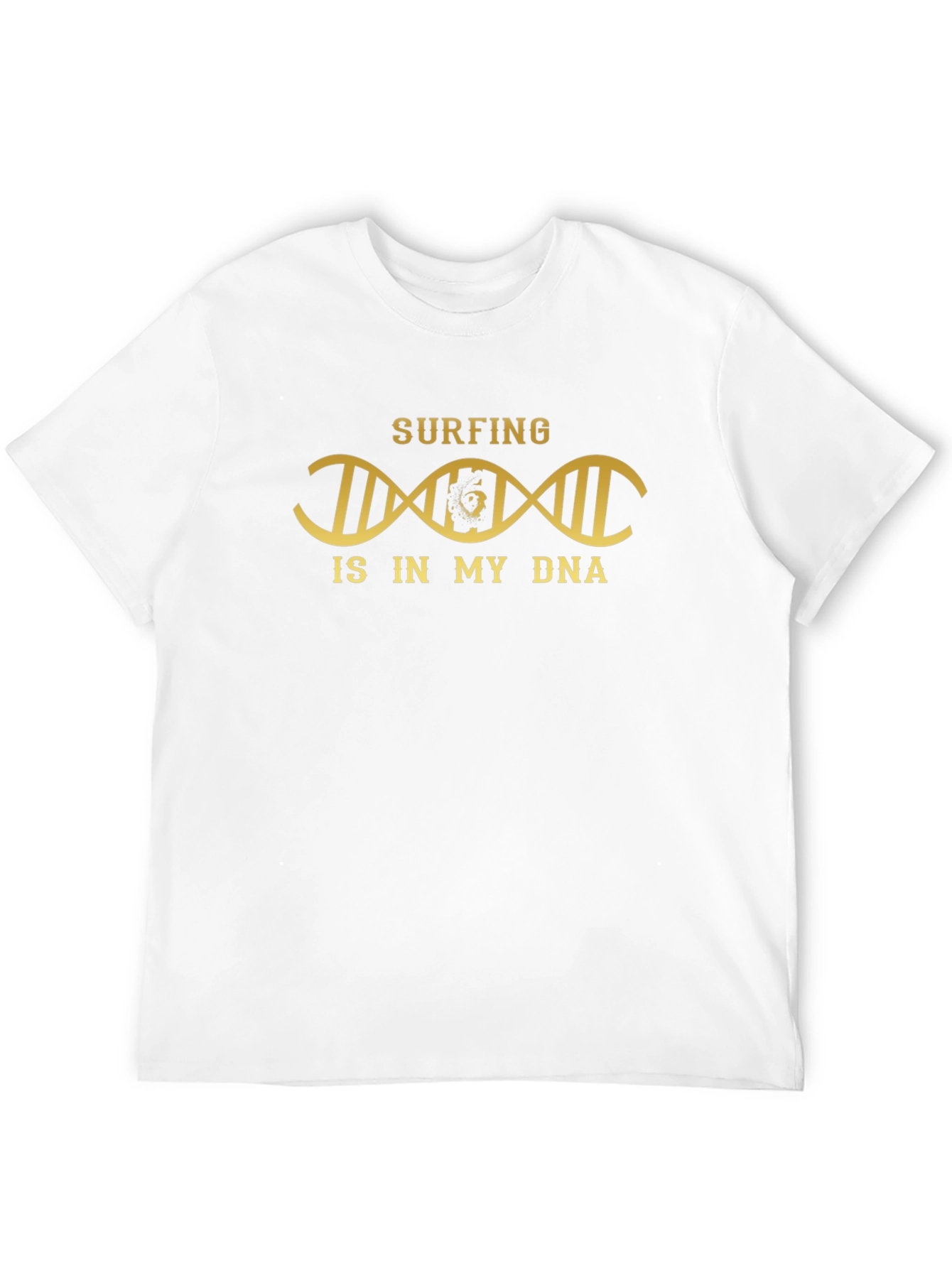 Surfing DNA T-Shirt - Black Graphic Tee
