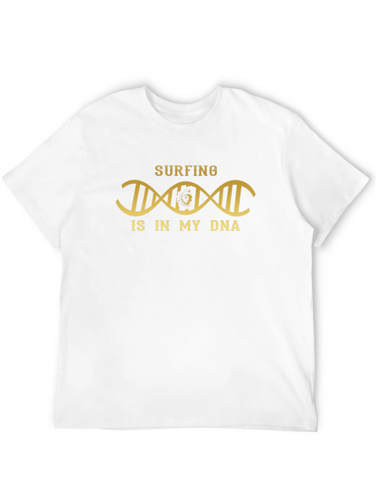 Surfing DNA T-Shirt - Black Graphic Tee