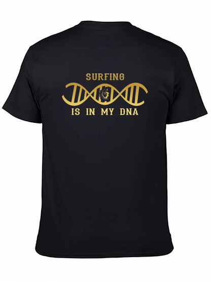 Surfing DNA T-Shirt - Black Graphic Tee