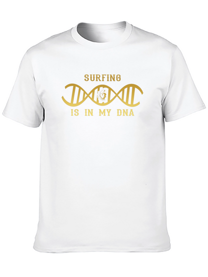 Surfing DNA T-Shirt - Black Graphic Tee
