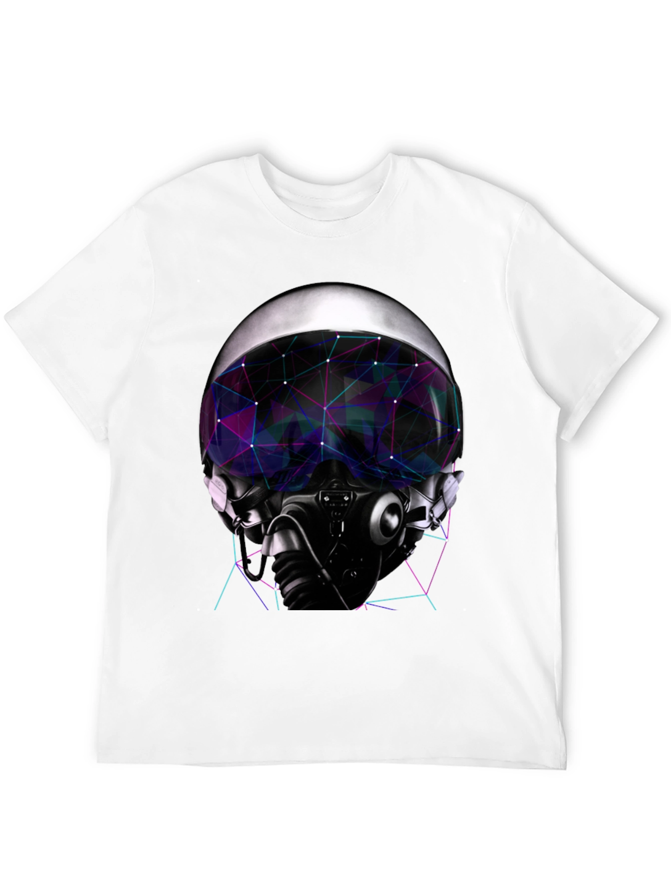 Cyber Pilot Graphic Tee - Futuristic Design