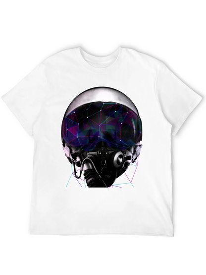Cyber Pilot Graphic Tee - Futuristic Design