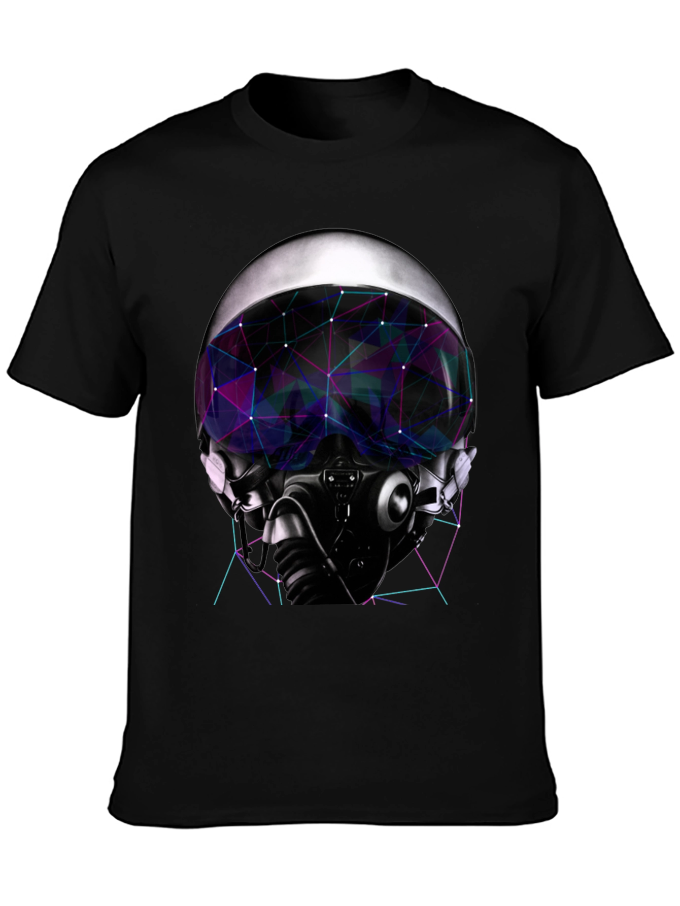 Cyber Pilot Graphic Tee - Futuristic Design