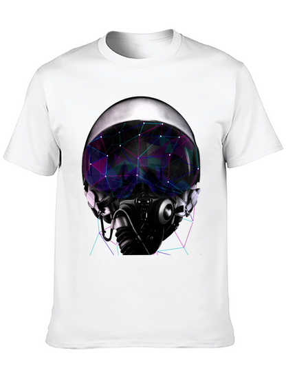 Cyber Pilot Graphic Tee - Futuristic Design