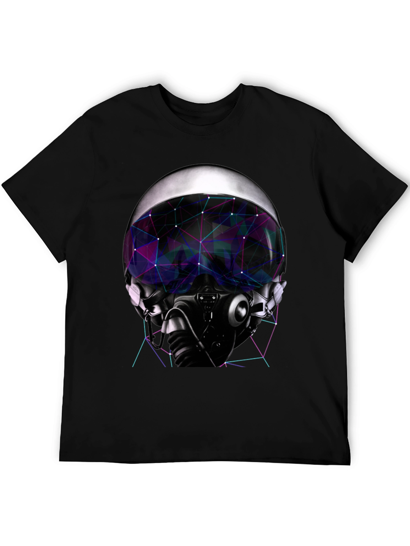 Cyber Pilot Graphic Tee - Futuristic Design