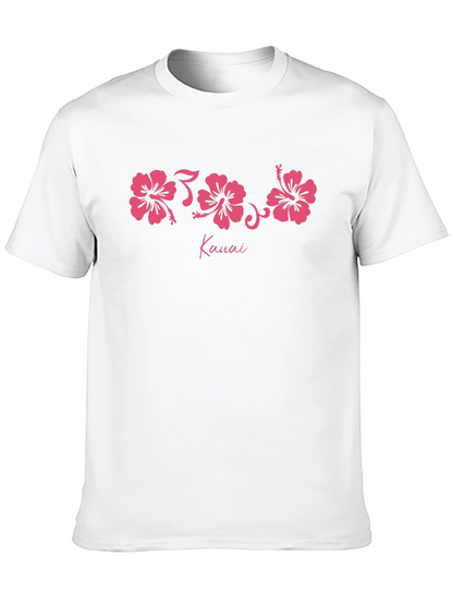 Kauai Hibiscus Black T-Shirt