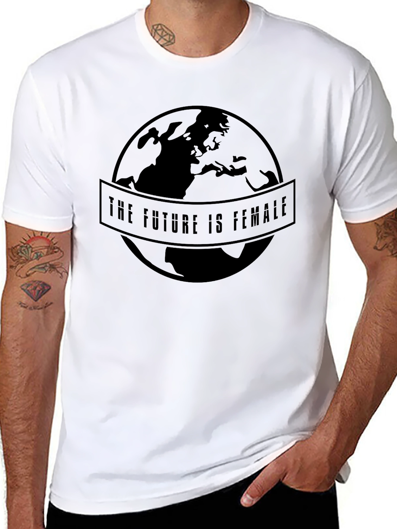 The Future is Female Black Graphic T-Shirt
