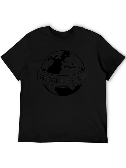 The Future is Female Black Graphic T-Shirt