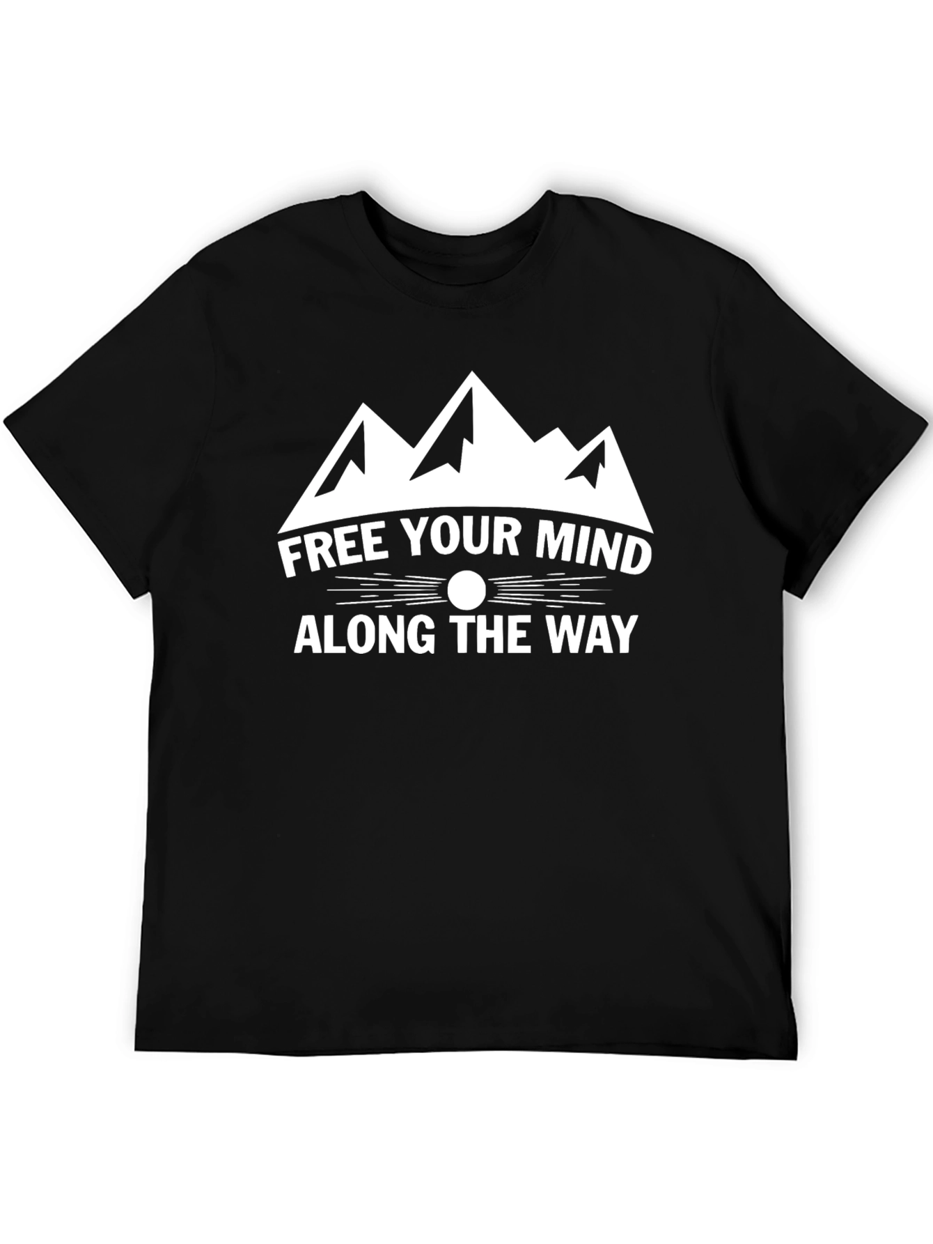 Free Your Mind Graphic Tee - Black Cotton Shirt