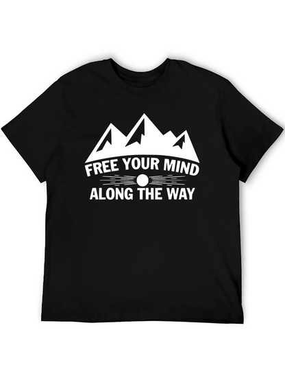Free Your Mind Graphic Tee - Black Cotton Shirt