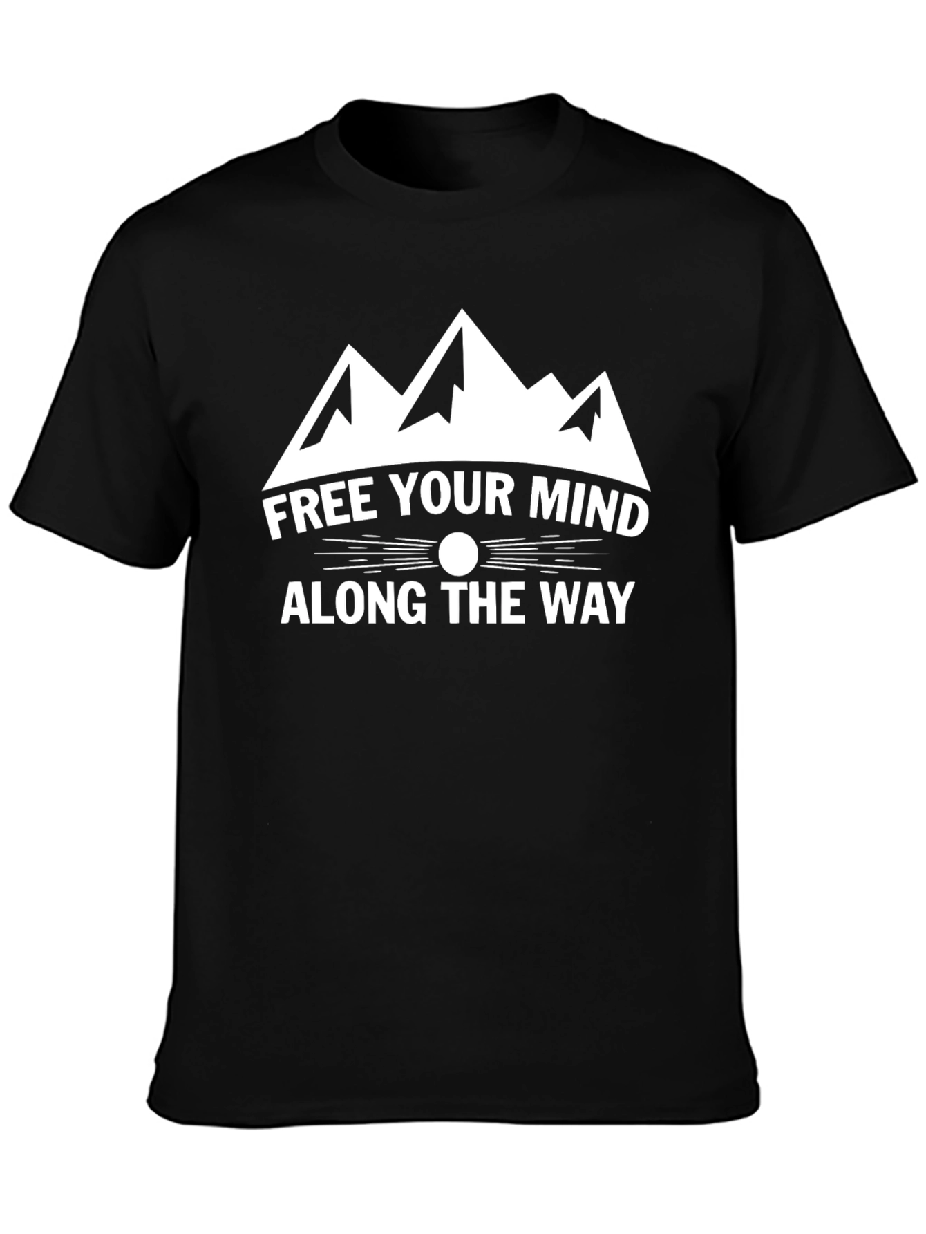 Free Your Mind Graphic Tee - Black Cotton Shirt