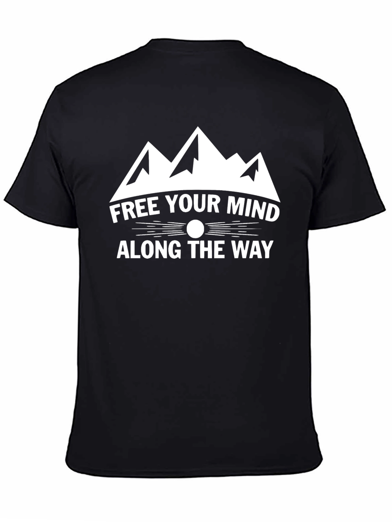 Free Your Mind Graphic Tee - Black Cotton Shirt