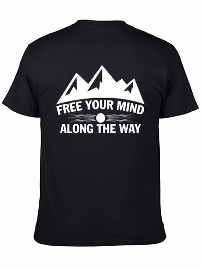 Free Your Mind Graphic Tee - Black Cotton Shirt