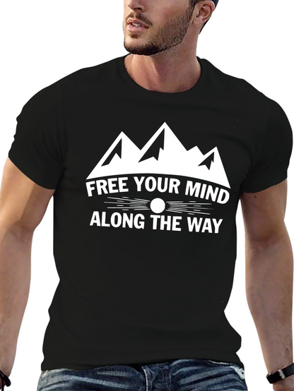Free Your Mind Graphic Tee - Black Cotton Shirt