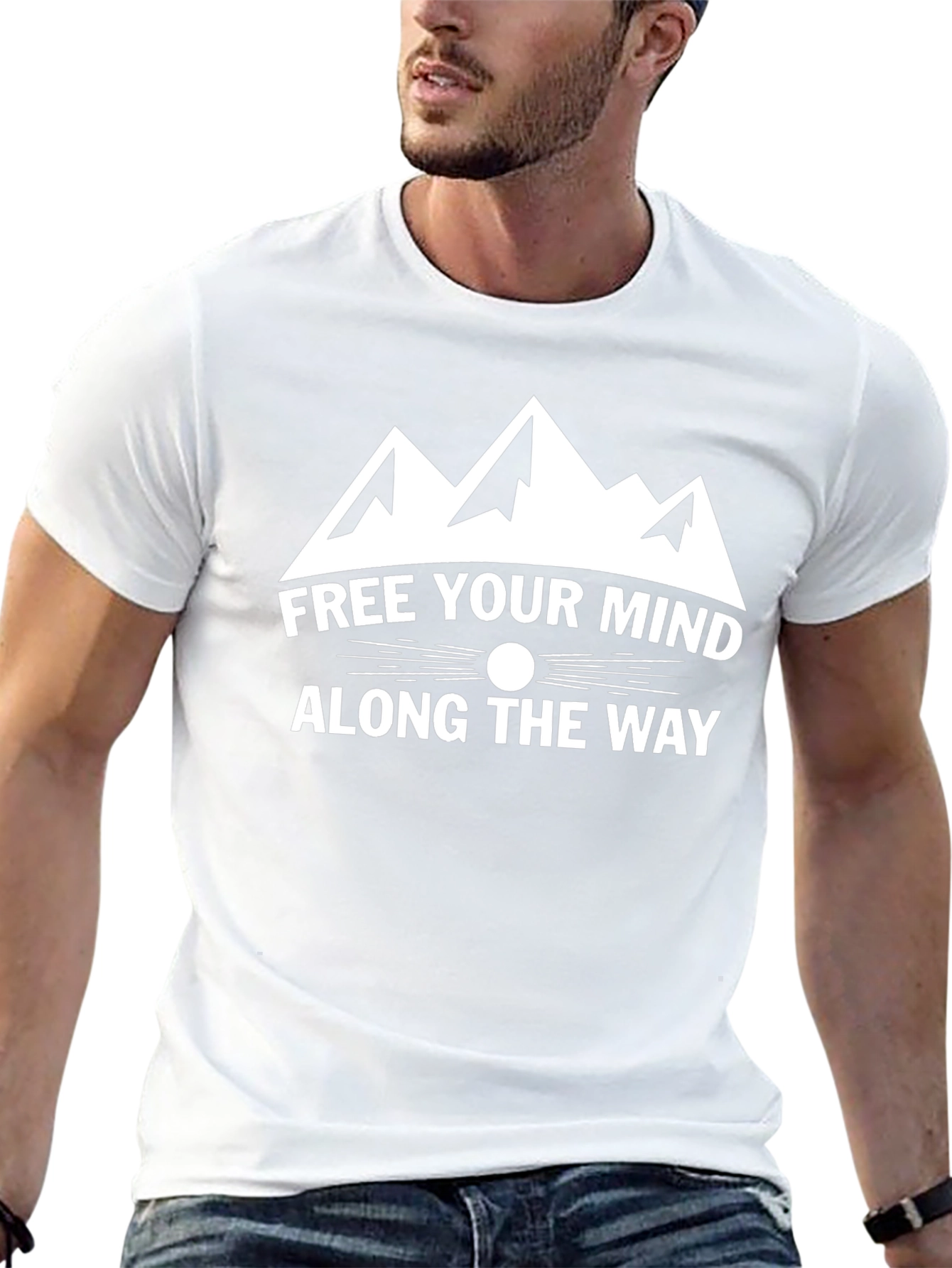 Free Your Mind Graphic Tee - Black Cotton Shirt