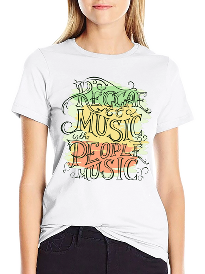 Reggae Music Graphic Black T-Shirt
