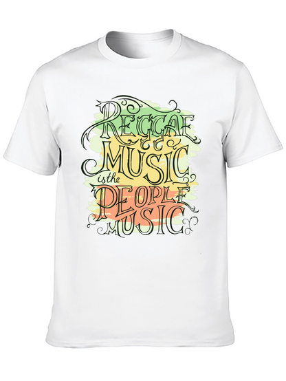 Reggae Music Graphic Black T-Shirt