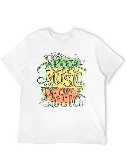 Reggae Music Graphic Black T-Shirt