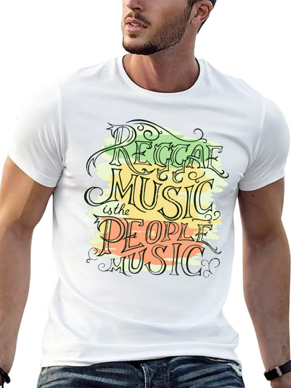 Reggae Music Graphic Black T-Shirt
